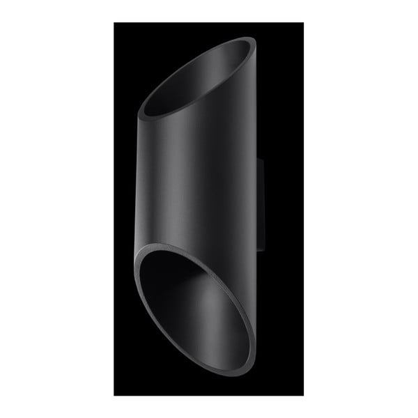 Čierne nástenné svietidlo Sollux Nixon 30-image-4