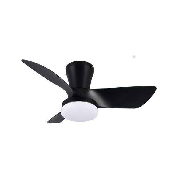 Čierne LED stropné svietidlo Randers – Trio