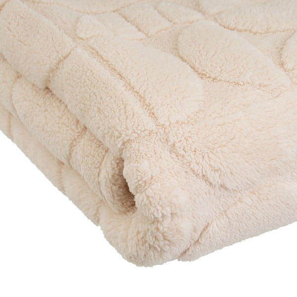 Béžová deka z mikroplyšu 130x160 cm Mid Century – Casa Selección-image-3
