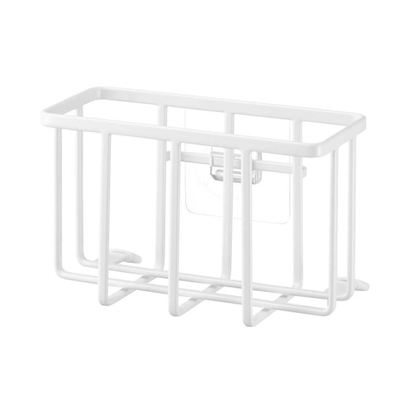 Biely kovový stojan na umývacie prostriedky bez vŕtania Film Hook – YAMAZAKI