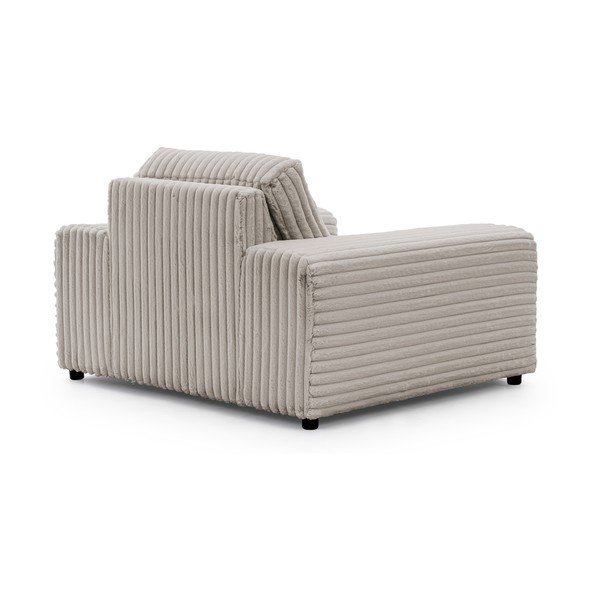 Svetlosivé menčestrové kreslo Justin – Ropez-image-3