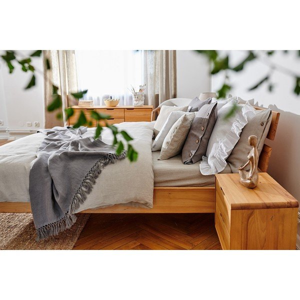 Dvojlôžková posteľ z bukového dreva 180x200 cm Greg 2 - The Beds-image-1