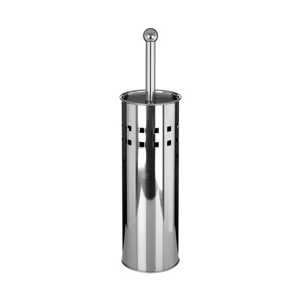 WC kefa z nehrdzavejúcej ocele v matne striebornej farbe Indy – Premier Housewares-image-2