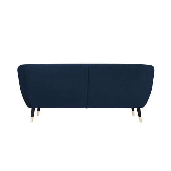 Tmavomodrá pohovka s čiernymi nohami Mazzini Sofas Benito, 188 cm-image-4