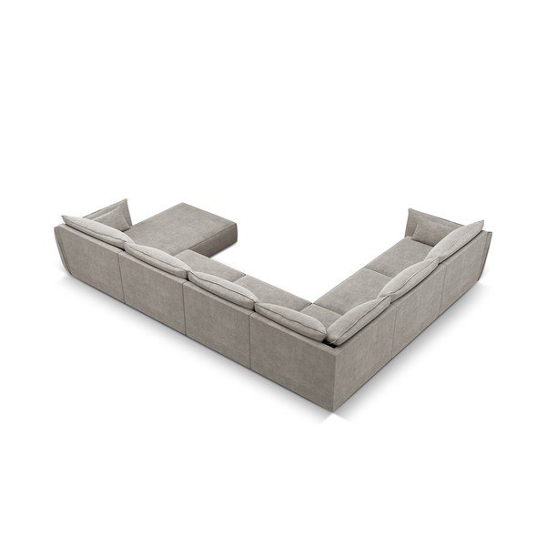 Svetlosivá rohová pohovka (ľavý roh) Vanda - Mazzini Sofas-image-3