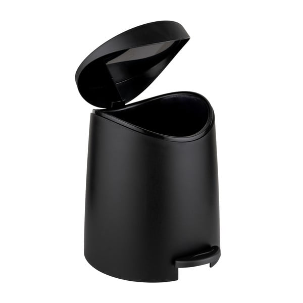 Čierny pedálový plastový odpadkový kôš 3 l Portes – Allstar-image-1