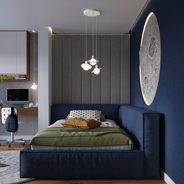 Biele detské svietidlo so skleneným tienidlom Mab – Sollux-image-1