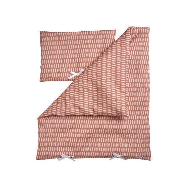 Ružový set perinky a vankúša k posteli pre bábiky Flexa Play
