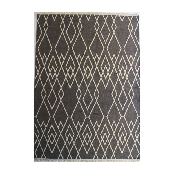Sivý vlnený koberec Linie Design Omo, 140 x 200 cm