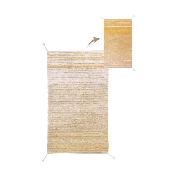 Okrovožltý bavlnený koberec 80x140 cm Twin Amber – Lorena Canals-image-3