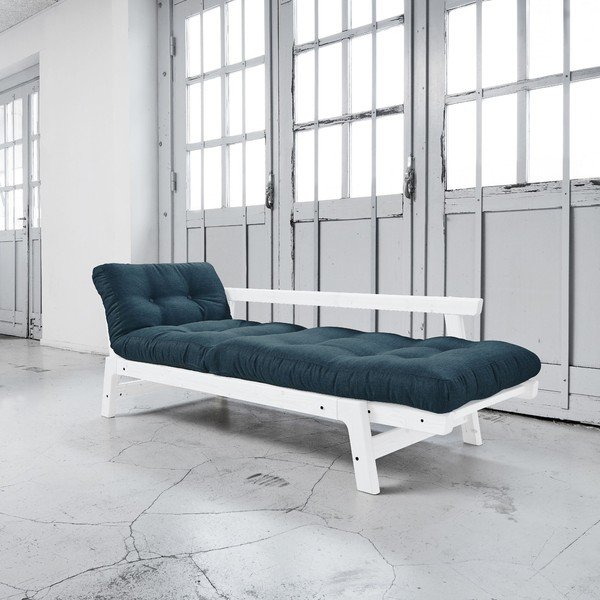 Rozkladacia pohovka Karup Step White/Deep Blue-image-2