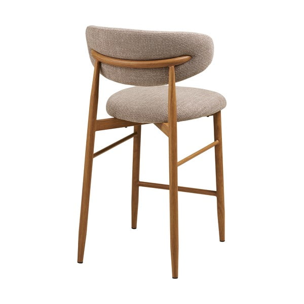 Béžová/v prírodnej farbe čalúnená barová stolička (výška sedadla 65 cm) Levanto – House Nordic-image-3
