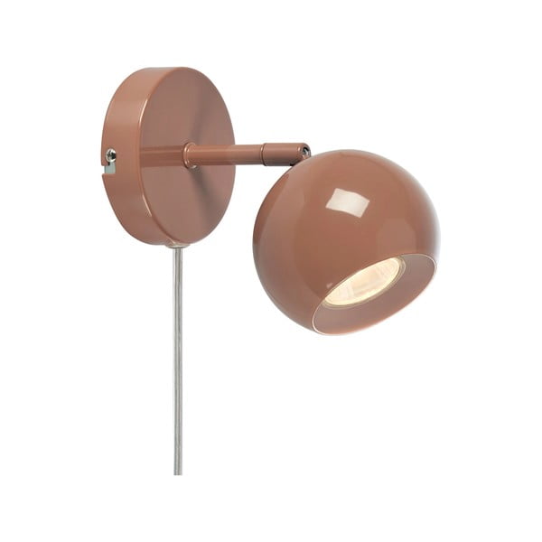 Hnedé nástenné svietidlo do zásuvky Pop – Markslöjd