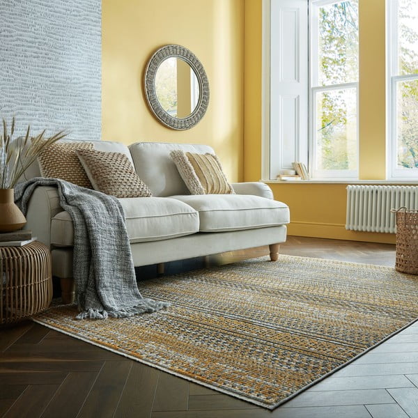 Koberec v horčicovej farbe 200x300 cm Camino – Flair Rugs-image-1