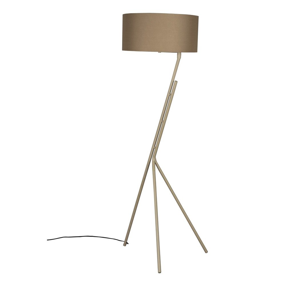 Svetlohnedá stojacia lampa s textilným tienidlom (výška 150 cm) Murphy – Dutchbone
