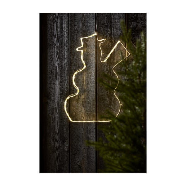 Závesná svietiaca LED dekorácia Star Trading Lumiwall Snowman, výška 50 cm-image-1