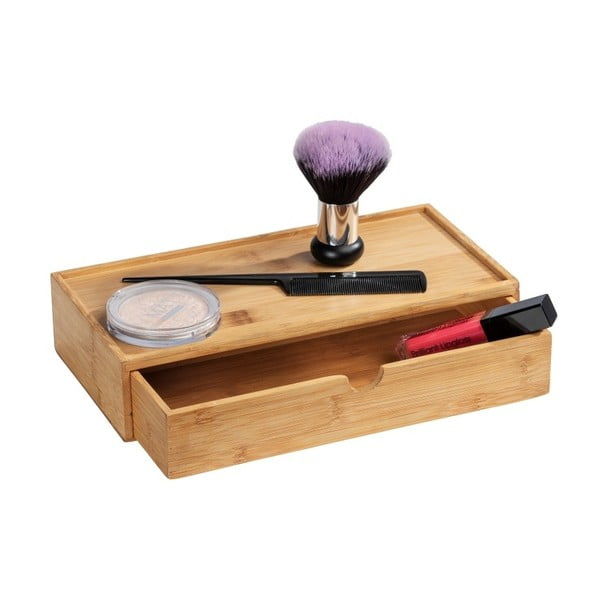 Bambusový úložný box s priehradkou Wenko Terra-image-1