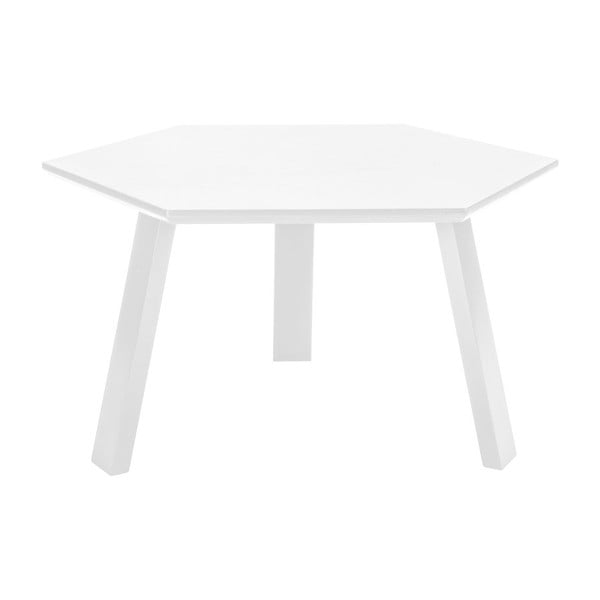 Konferenčný stolík Hexagon Pearl White, 70x37x70 cm