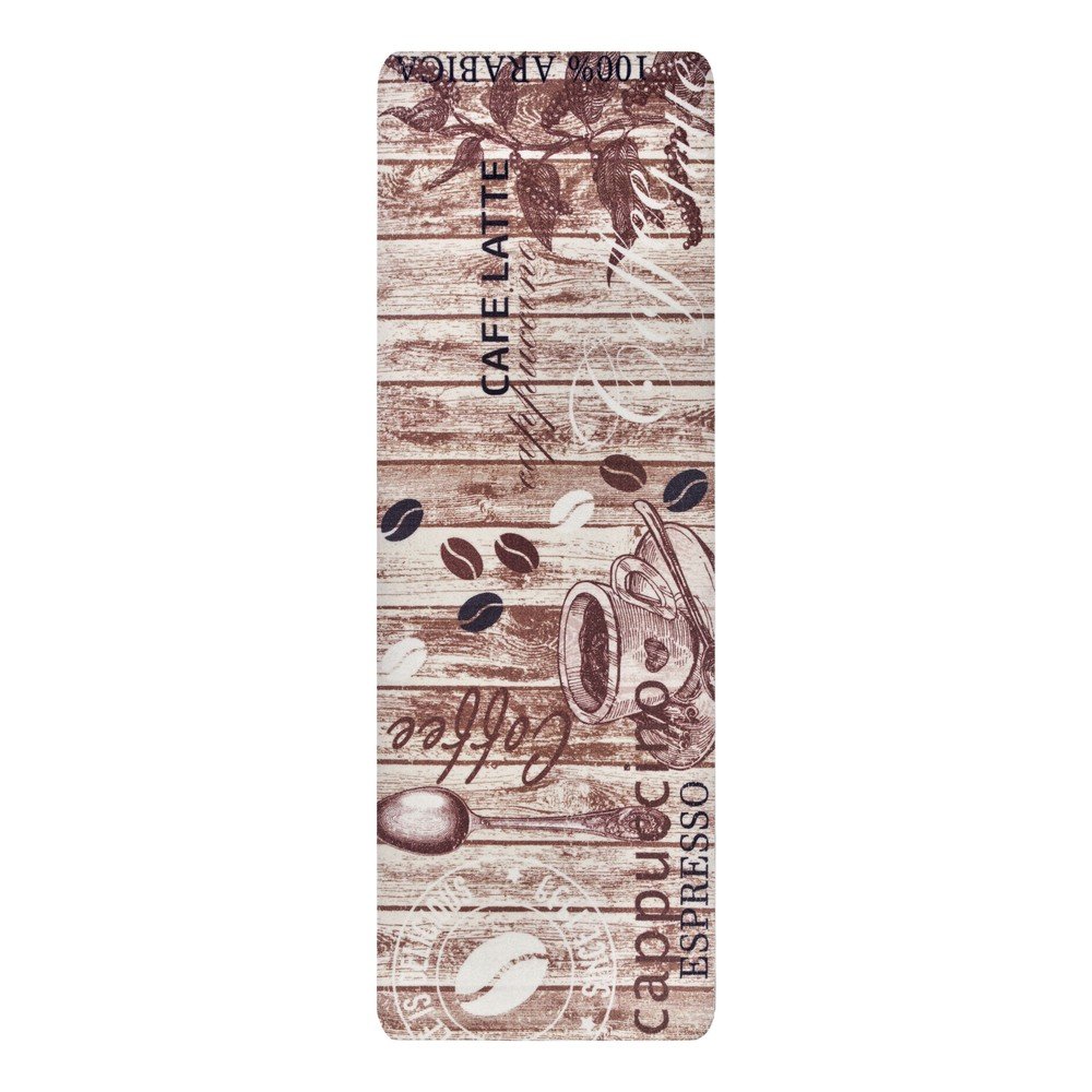 Hnedý kuchynský behúň Hanse Home Delicious Coffee, 67 x 180 cm