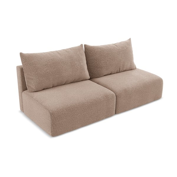 Svetlohnedá rozkladacia/s úložným priestorom pohovka 216 cm Kalena – Makamii-image-2