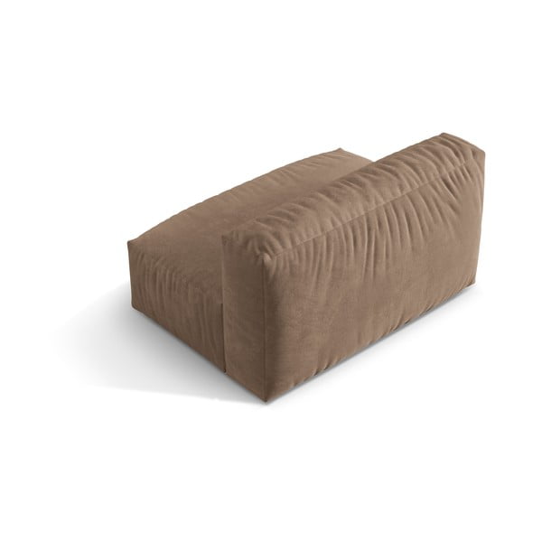 Svetlohnedý zamatový modul pohovky (stredový diel) Martina – Micadoni -image-2