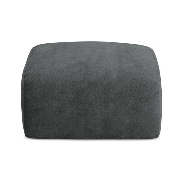 Tmavosivá ženilková podnožka Leila – Makamii