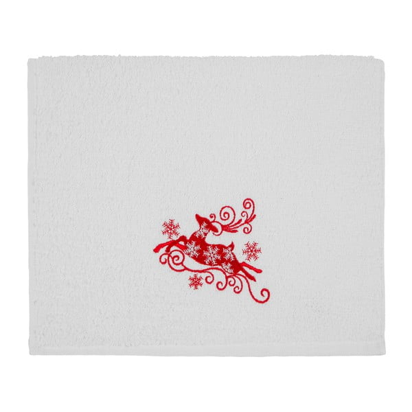 Osuška Christmas White Red, 30 x 50 cm