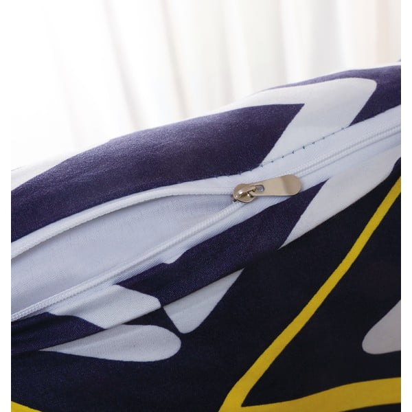 Tmavomodré 6-dielne obliečky na jednolôžko z mikrosaténu 140x200 cm Dylan – My House-image-2