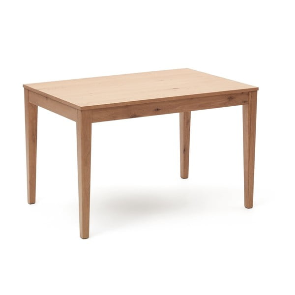 Rozkladací jedálenský stôl s prídavnou doskou v dekore duba 80x120 cm Yain – Kave Home