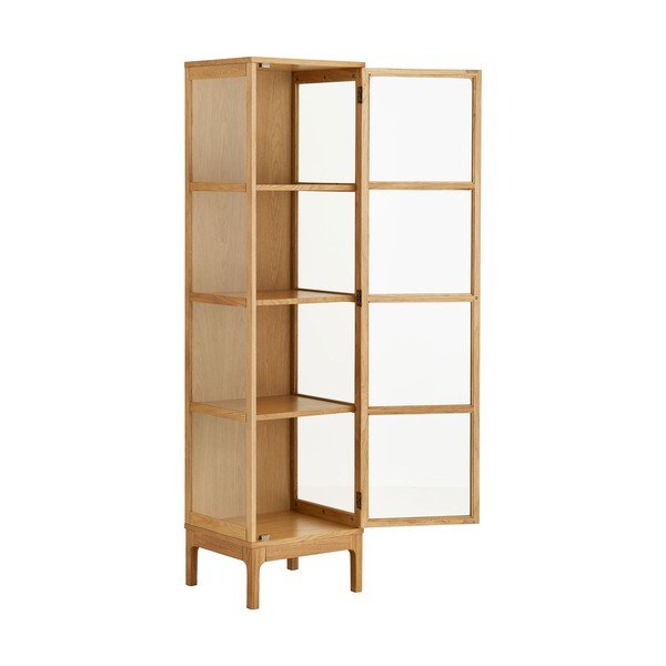 Vitrína v prírodnej farbe 47x180x40 cm Zamora – House Nordic-image-3