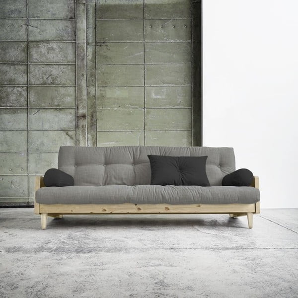 Rozkladacia pohovka Karup Indie Natural/Granite Grey/Dark Grey-image-2