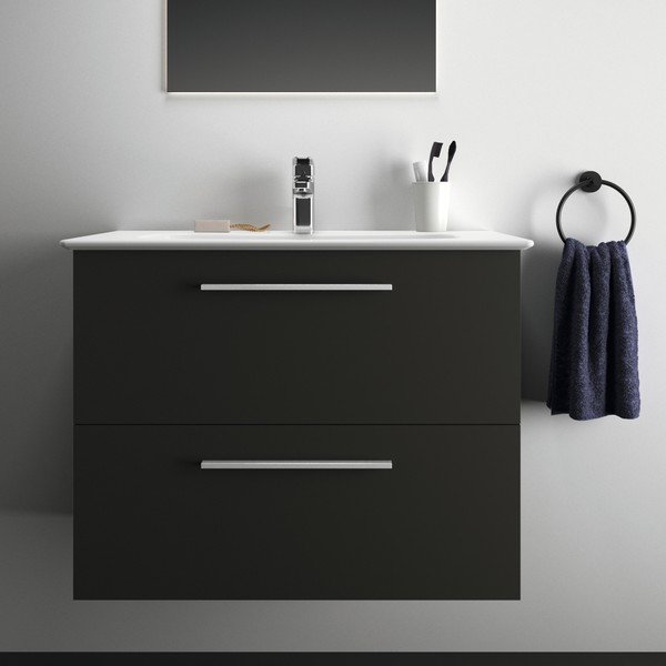 Antracitová závesná skrinka pod umývadlo 80x63 cm i.Life A – Ideal Standard-image-1