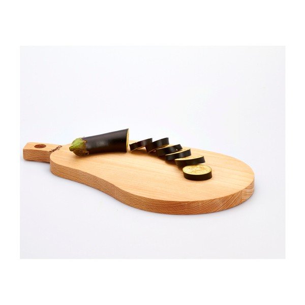 Buková doska na krájanie Bisetti Eggplant, 20 × 36 cm-image-1