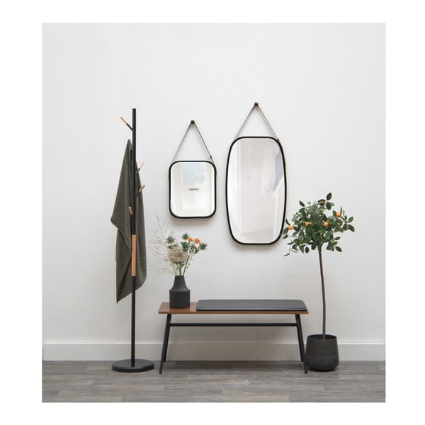 Nástenné zrkadlo v čiernom ráme PT LIVING Idylic, dĺžka 74 cm-image-1