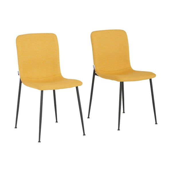 Žlté jedálenské stoličky v súprave 2 ks Faye - Støraa-image-3