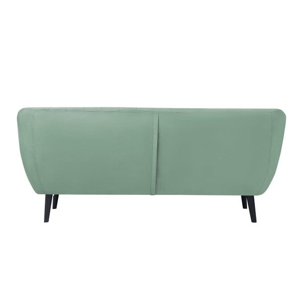 Mentolovozelená pohovka pre dvoch Mazzini Sofas Toscane, čierne nohy-image-3