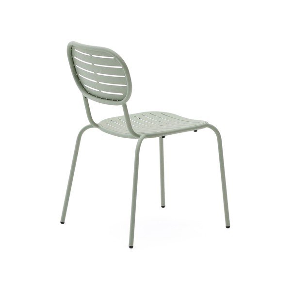 Kovová záhradná stolička v mentolovej farbe Brai – Kave Home-image-4