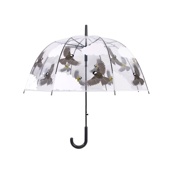 Transparentný dáždnik s potlačou vtáčikov Esschert Design, ⌀ 80,8 cm-image-3