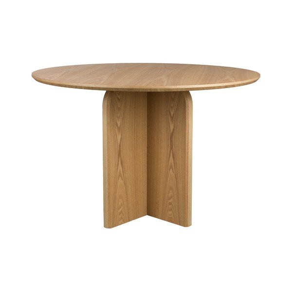 Okrúhly jedálenský stôl v dekore duba ø 120 cm Laurent – White Label-image-2
