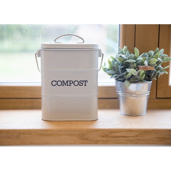 Sivá nádoba na kompostovateľný odpad Kitchen Craft Living Nostalgia, 3 l-image-1