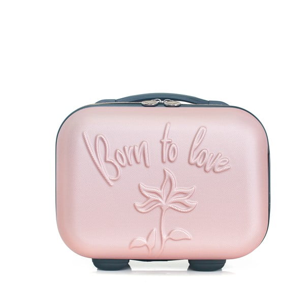 Ružový kozmetický kufrík LPB Julianna, 10,3 l