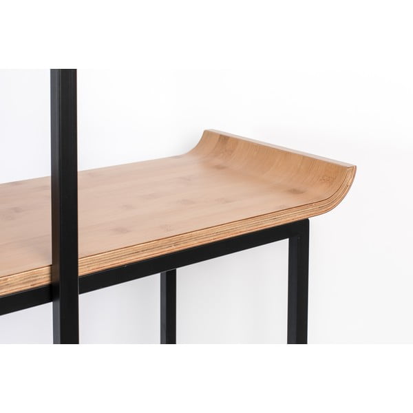 Bambusový regál v čierno-prírodnej farbe 114x148 cm Flodka – Zuiver-image-1