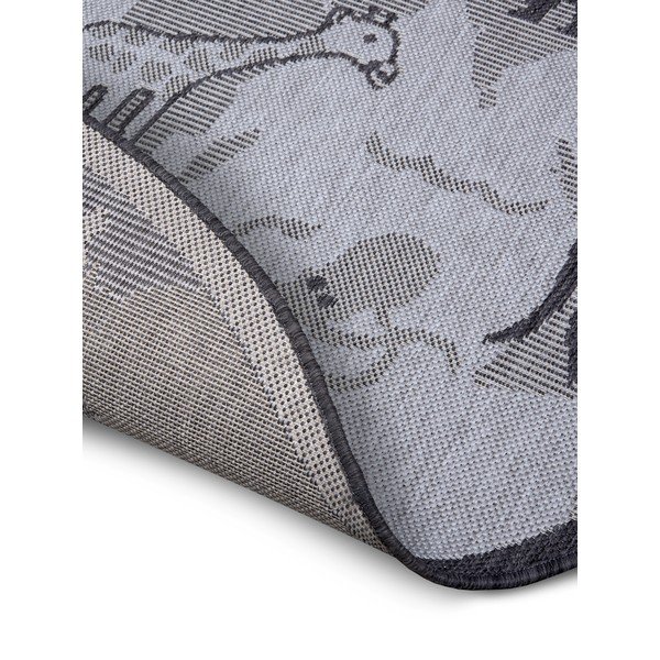 Sivý okrúhly koberec ø 120 cm Animal World – Hanse Home-image-3