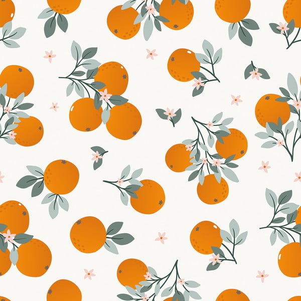 Detská tapeta 10 m x 50 cm Tangerine – Lilipinso