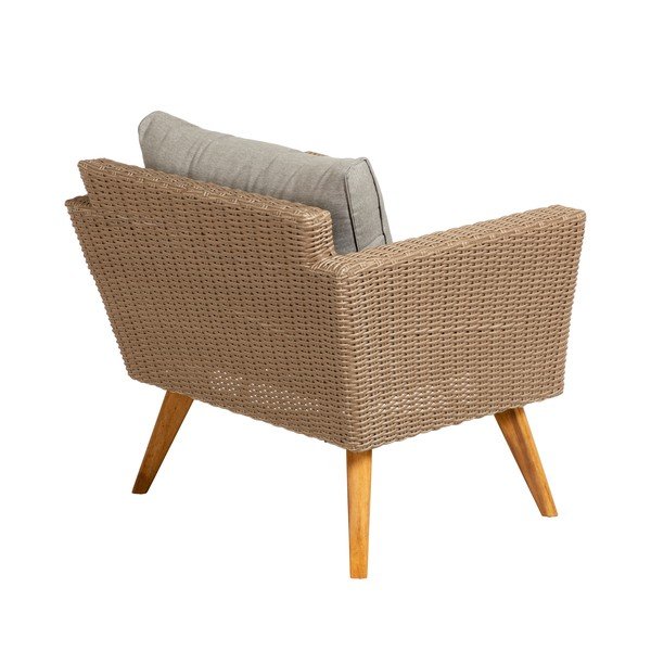 Záhradné kreslo so sivými vankúšmi Kave Home Sumie-image-3