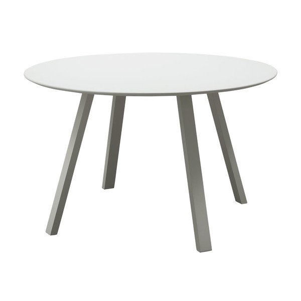 Kovový okrúhly záhradný jedálenský stôl ø 120 cm Auke – WOOOD