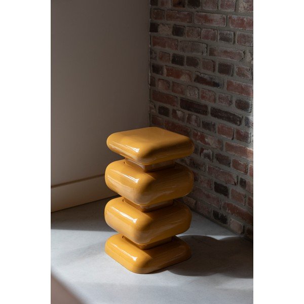 Kovový odkladací stolík 29x29 cm Stubby – Dutchbone-image-1