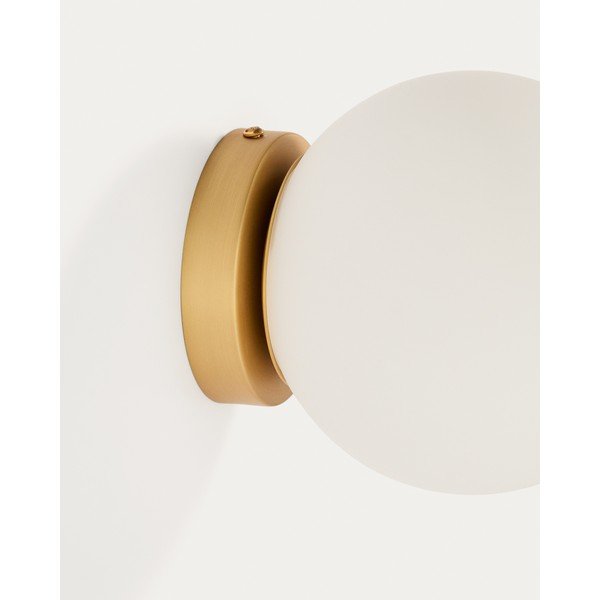 Biele/v zlatej farbe nástenné svietidlo ø 15 cm Brisia – Kave Home-image-3