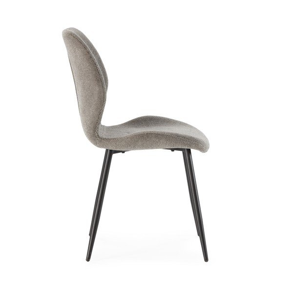 Svetlosivé čalúnené jedálenské stoličky v súprave 4 ks Ansu – Marckeric-image-4