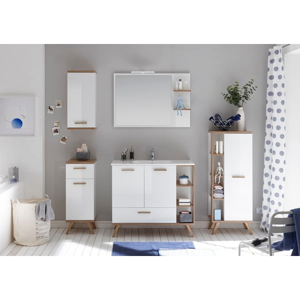 Nástenné zrkadlo s poličkami 100x75 cm Set 923 - Pelipal-image-3